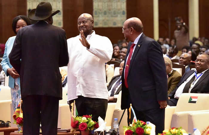 President Museveni warned the parties to think of the ordinary people who suffer the consequences of their fighting. This was during the signing the Conclusive Peace agreement on Aug 5, 2018 in Khartoum